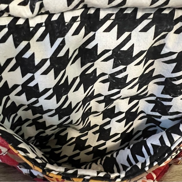 VERA BRADLEY Bittersweet Mini Saddle Bag Crossbody Red Yellow Black Floral 2013 - Picture 5 of 15